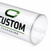 Custom Clear Cylinder Gift Box with Lid