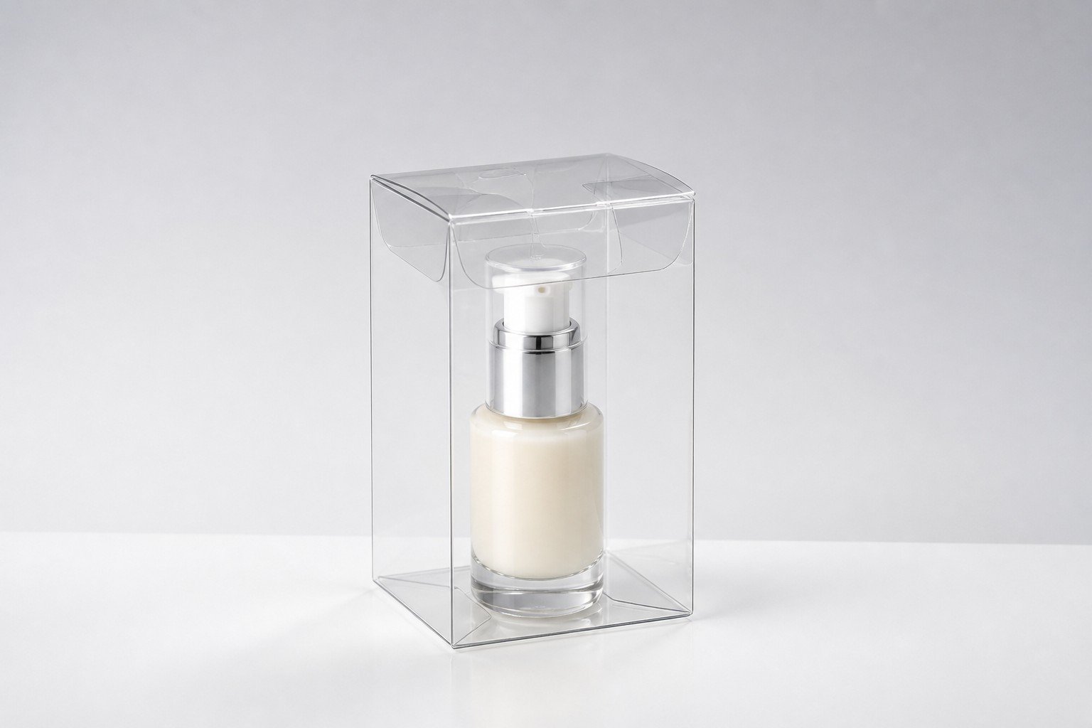 clear folding box for cosmetics from Xilong packaging manufacturer