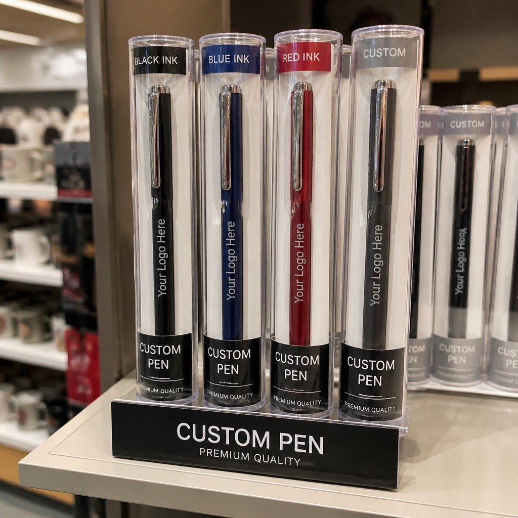 Custom Clear Plastic Pen Tube Box
