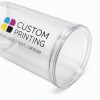 Custom Clear Plastic Tube with Lid for Retail