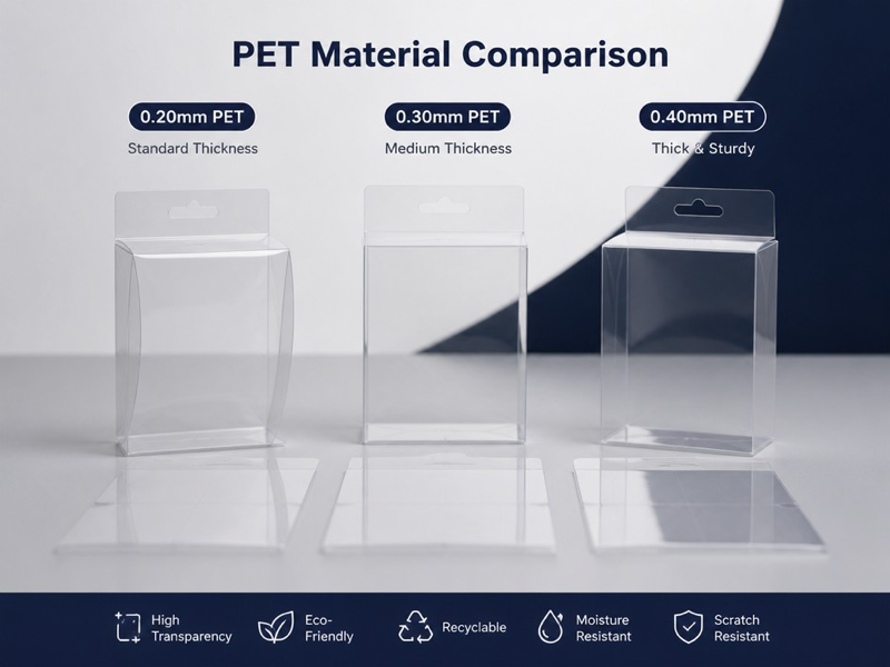 clear PET folding box