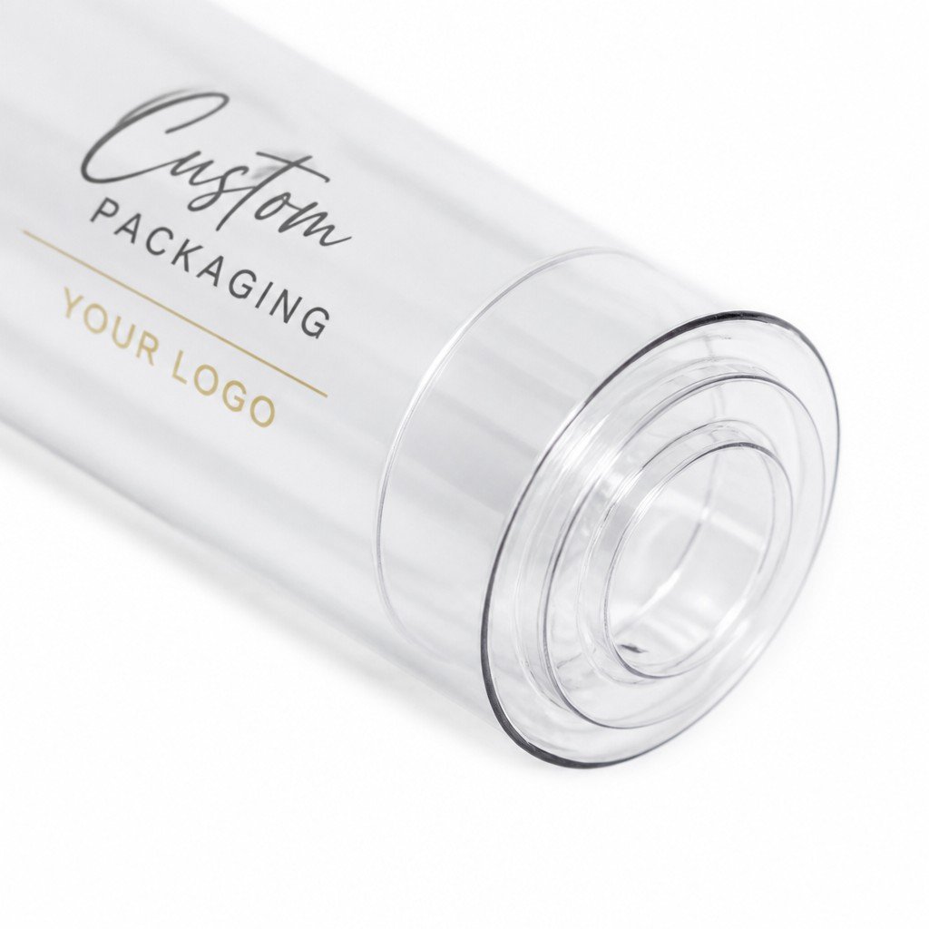 custom printed round tube with rolled edge detail
