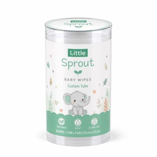 Custom Clear Tube for Baby Wipes