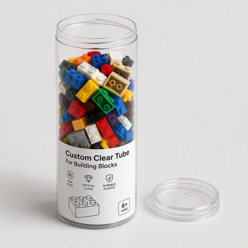 Custom Clear Tube for Building Blocks
