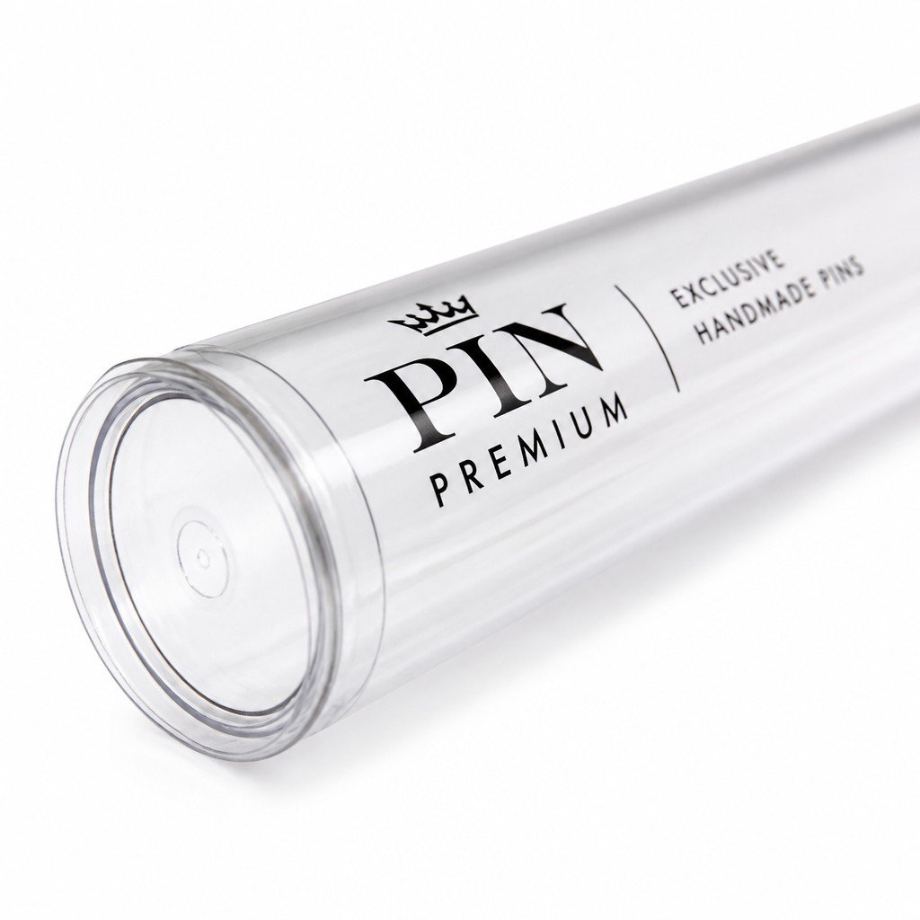 custom printed round tube with rolled edge detail