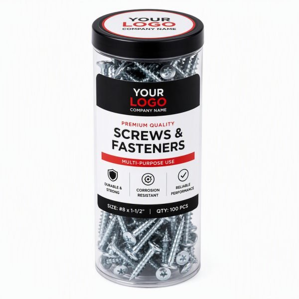 Custom Clear Tube for Screws and Fasteners
