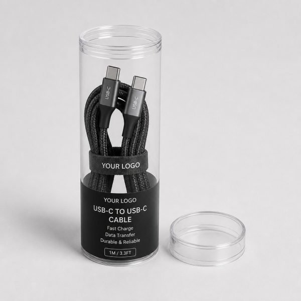 Custom Clear Tube Packaging for USB Cables