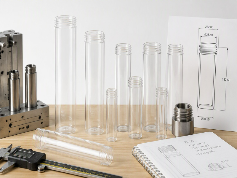 tube packaging sample