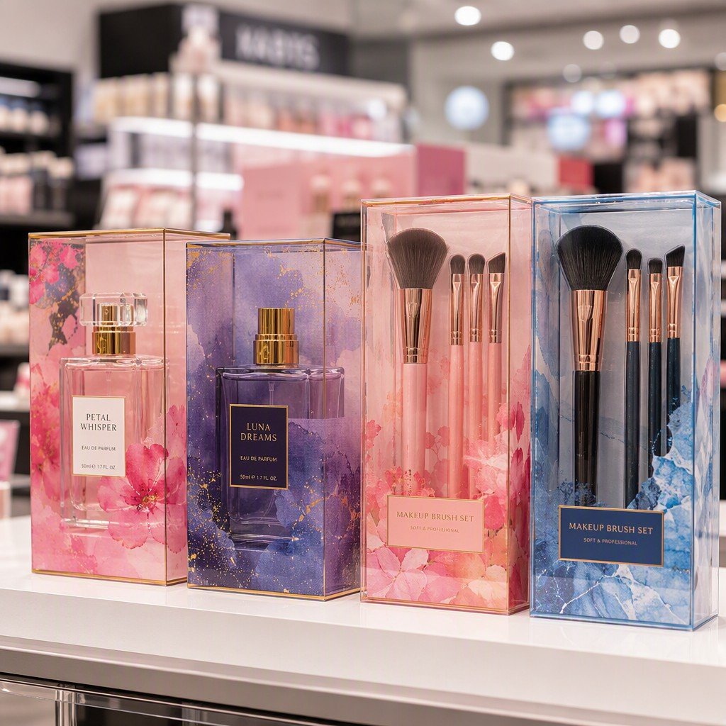 Colorful Printing Acetate Box for Perfume and Makeup Tools