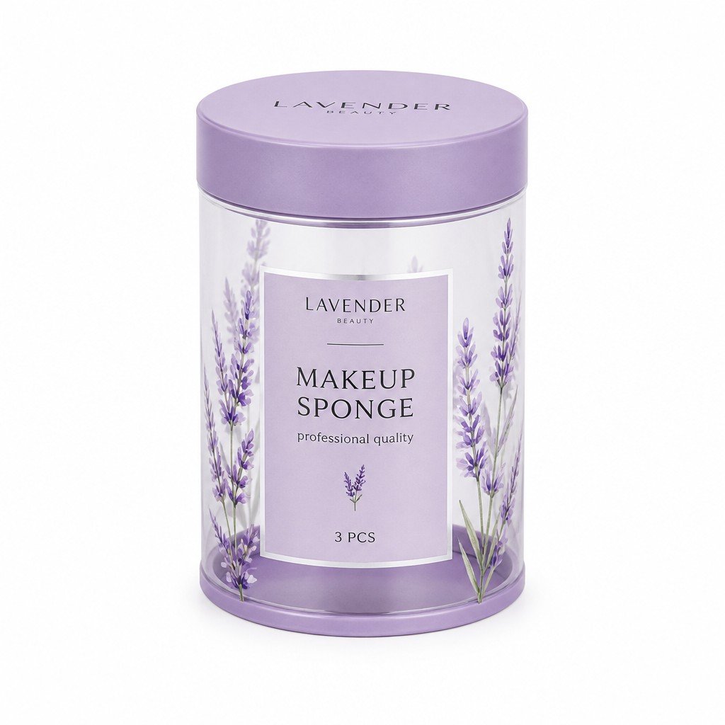 clear plastic round tube packaging with lid