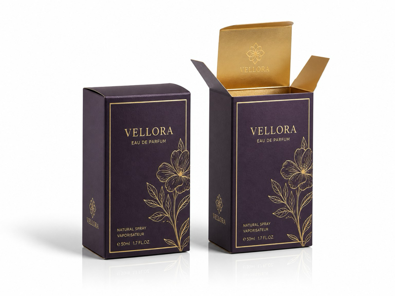 custom printed folding box for cosmetics