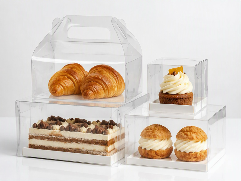 fully transparent plastic box for cosmetics