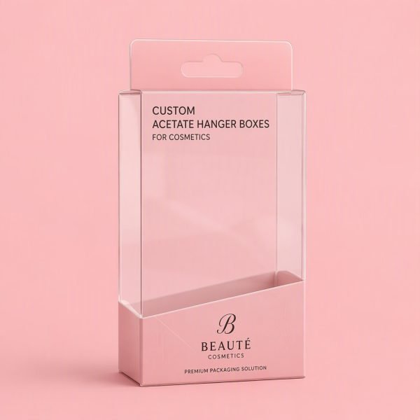 Custom Acetate Hanger Boxes for Cosmetics
