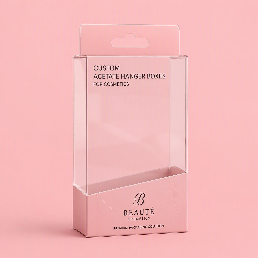 Custom Acetate Hanger Boxes for Cosmetics