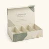Custom Art Paper Folder Box with 4 Compartments
