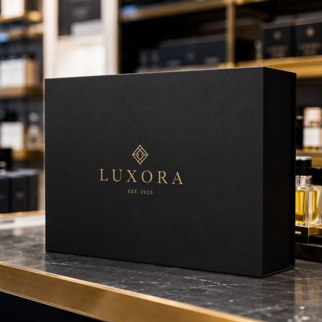 Custom Black Matt Luxury Rigid Paper Packaging Box