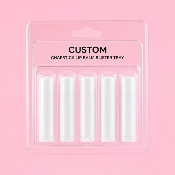 Custom Clear Chapstick Lip Balm Blister Tray