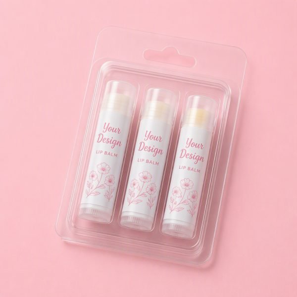 Custom Clear Chapstick Lip Balm Blister Tray