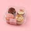 Custom Cupcake Dessert Blister Container with Lid