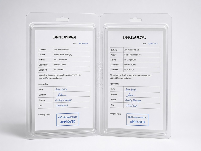 custom double blister packaging design
