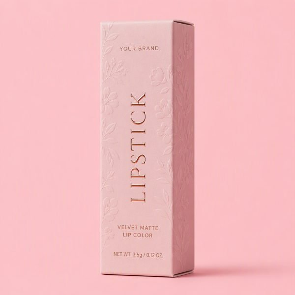 Custom Embossed Matt Lipstick Paper Packaging Box