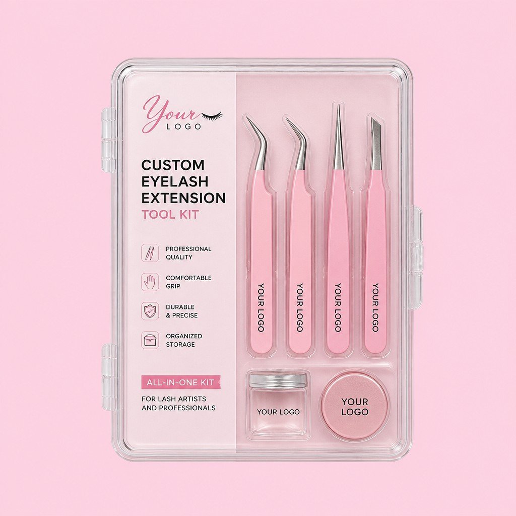 Custom Eyelash Extension Tool Kit Plastic Box
