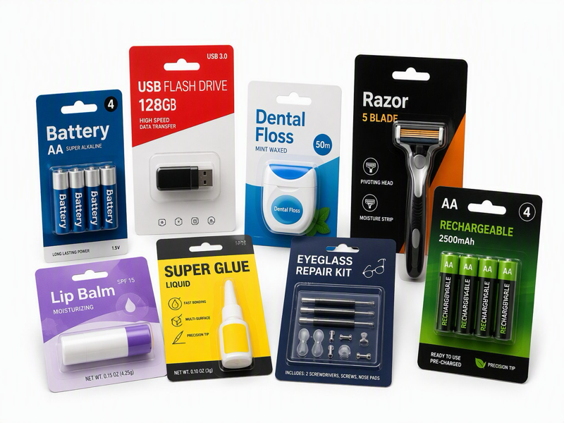 custom fold-over blister packaging design