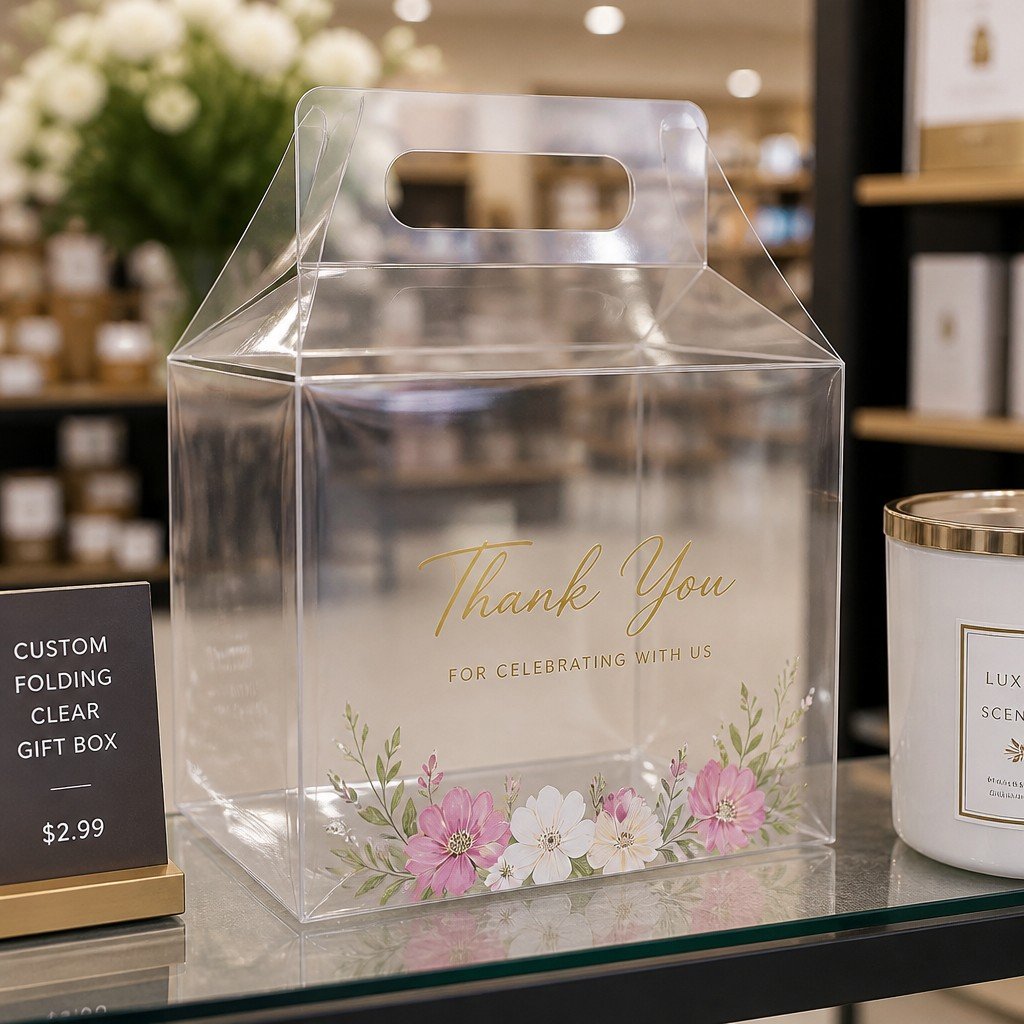 Custom Folding Clear Gift Box