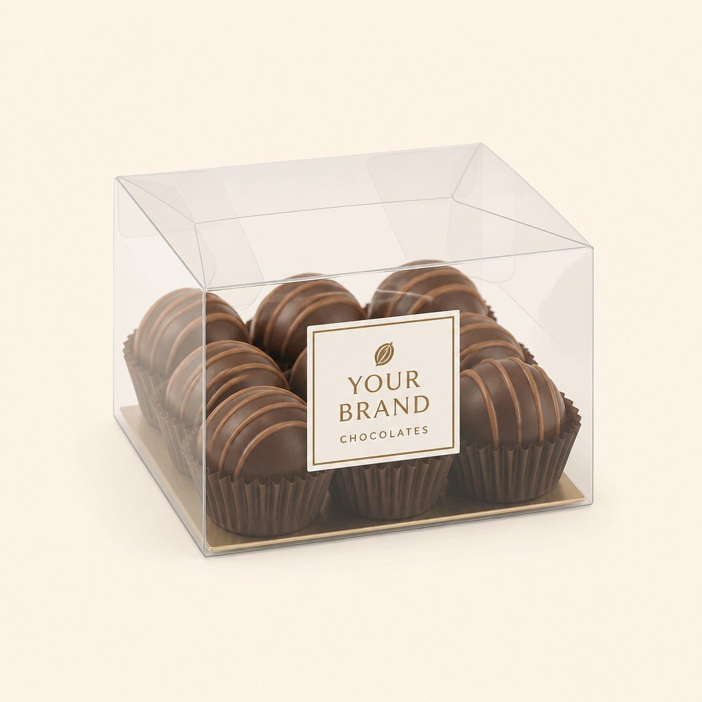 Custom Food Grade Clear Chocolate PET Folding Box