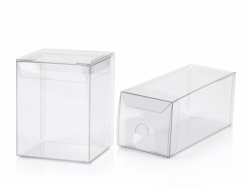 custom fully transparent plastic box