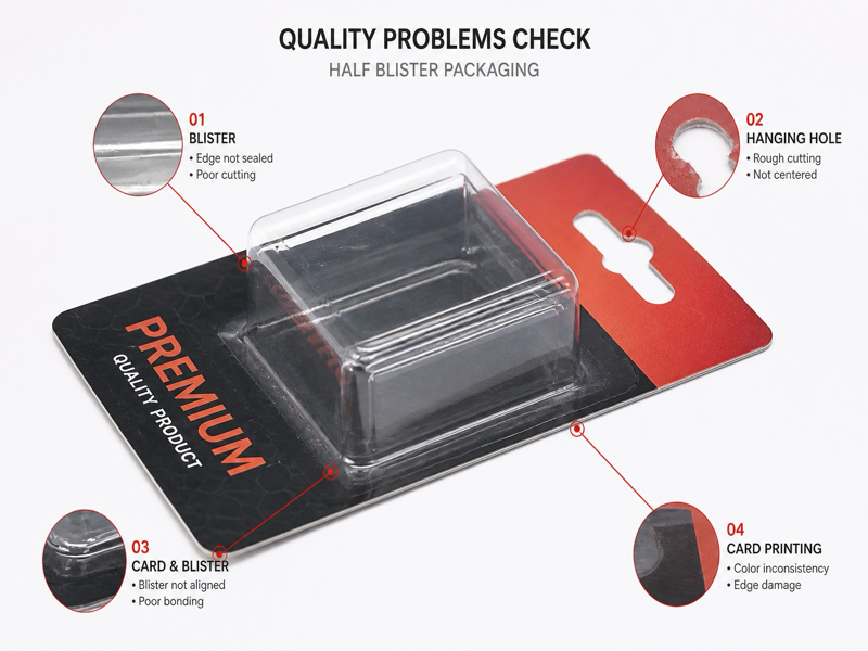 custom half blister packaging quality control