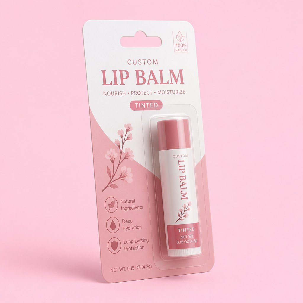 Custom Lip Balm Tube Blister Packaging for Retail