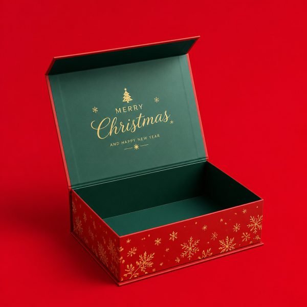 Custom Magnetic Christmas Gift Cardboard Box