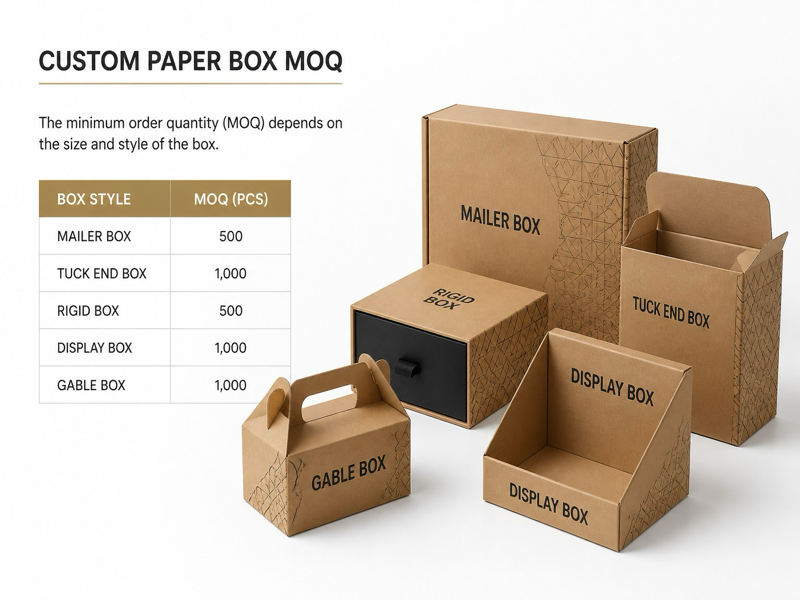 paper box MOQ