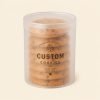 Custom PET Frosted Food Cookies Cylinder Box with Lid