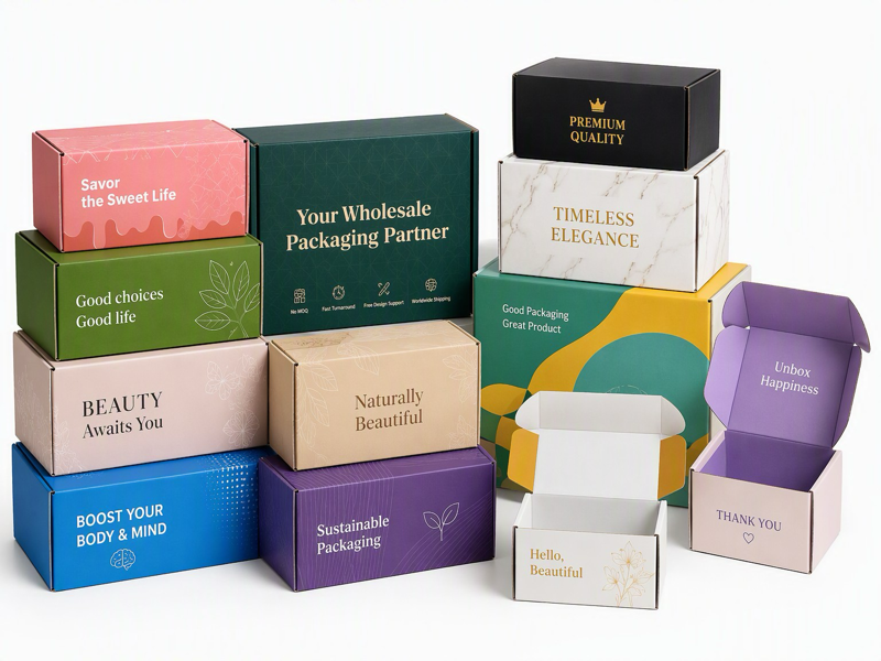custom printed folding box wholesale