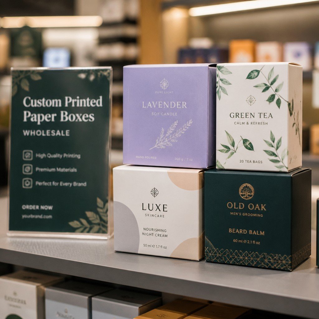 Custom Printed Paper Boxes Wholesale