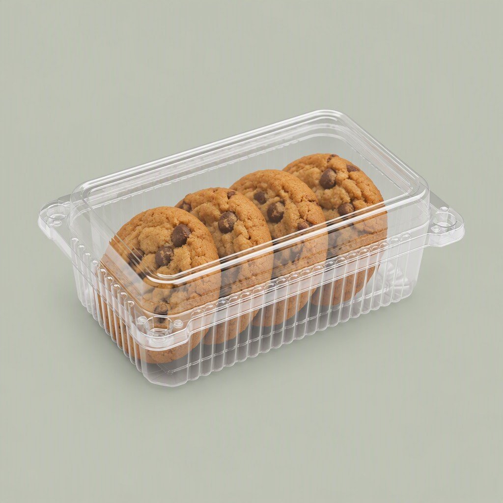 Disposable Clear Plastic Packing Box for Retail Foods