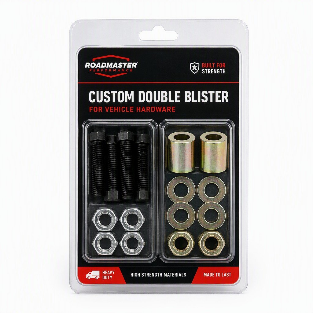 Custom Double Blister for Vehicle Hardware