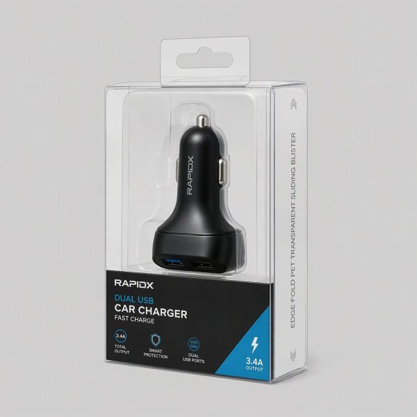 Edge Fold PET Transparent Sliding Blister Packaging