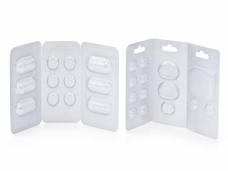 custom tri-fold blister packaging export