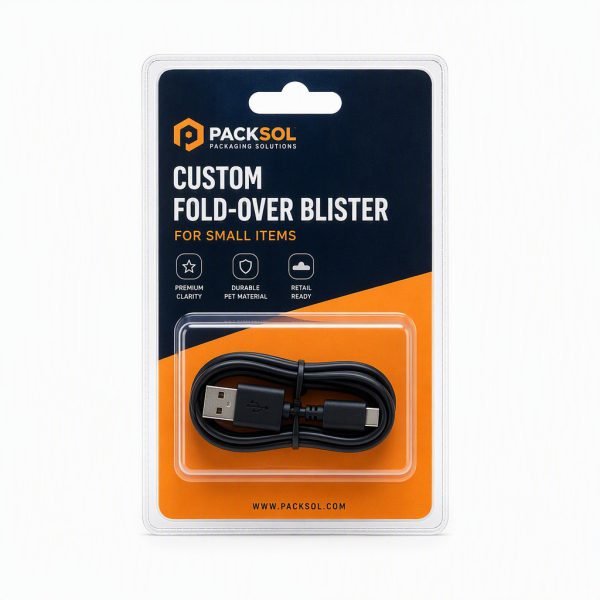 Custom Fold-Over Blister for Small Items
