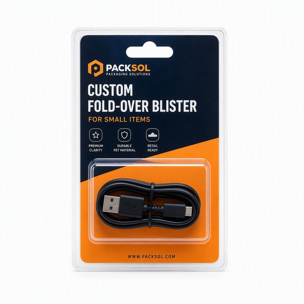 Custom Fold-Over Blister for Small Items