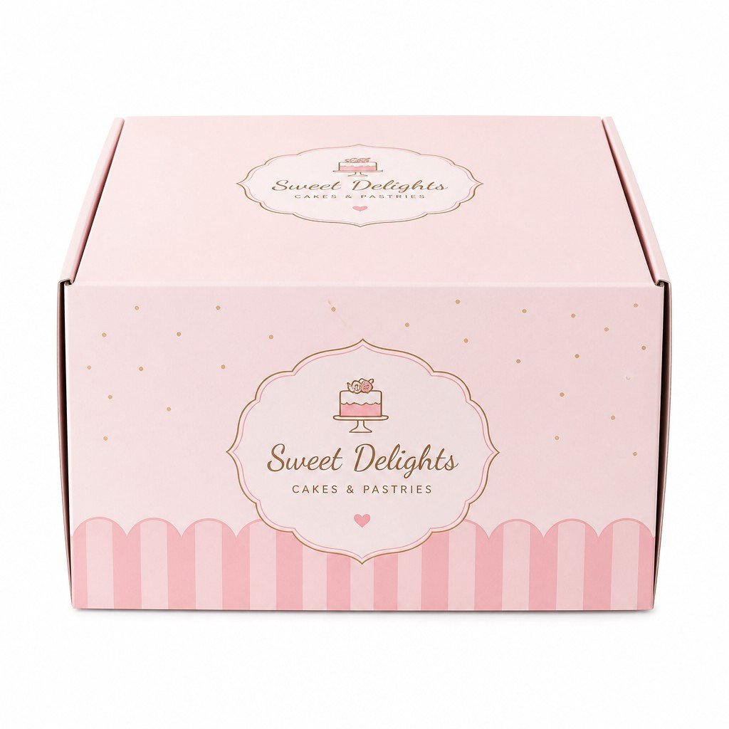 Custom Folding Carton for Bakery Cakes