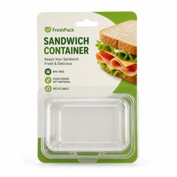 Custom Food Clamshell for Sandwiches