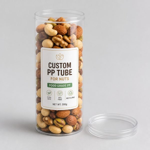 Custom Food Grade PP Tube for Nuts