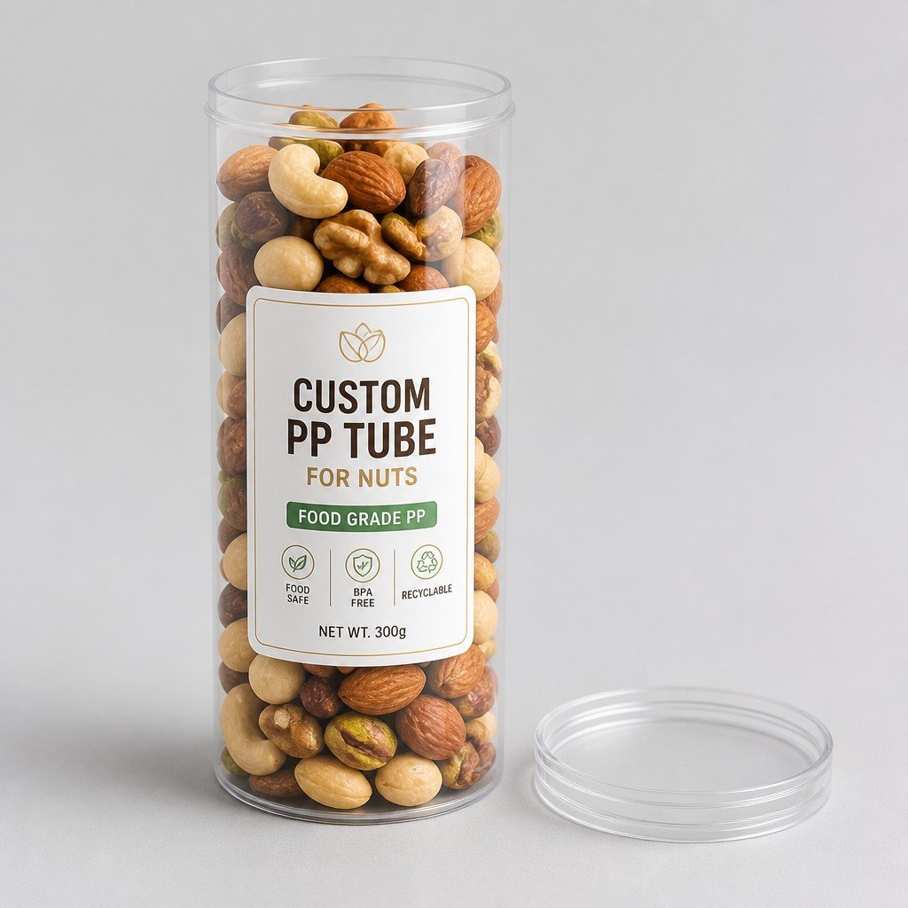 Custom Food Grade PP Tube for Nuts