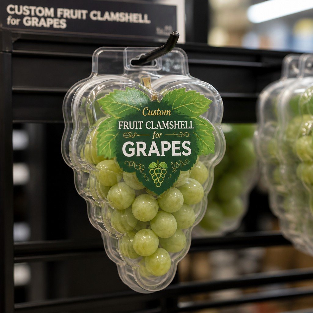 Custom Fruit Clamshell for Grapes