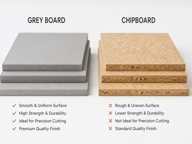 grey board box