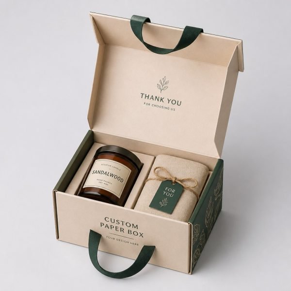 Custom Handled Paper Box for Retail
